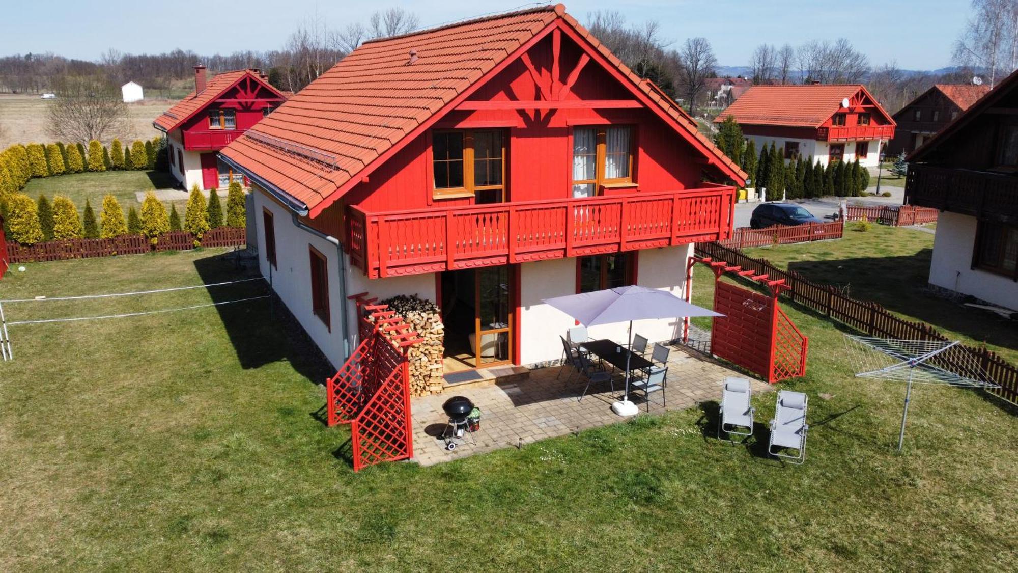 Villa Leika - Panoramablick am Riesengebirge Mysłakowice Exterior foto